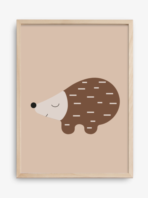 Vaikiškas plakatas „Happy Hedgehog“ A4