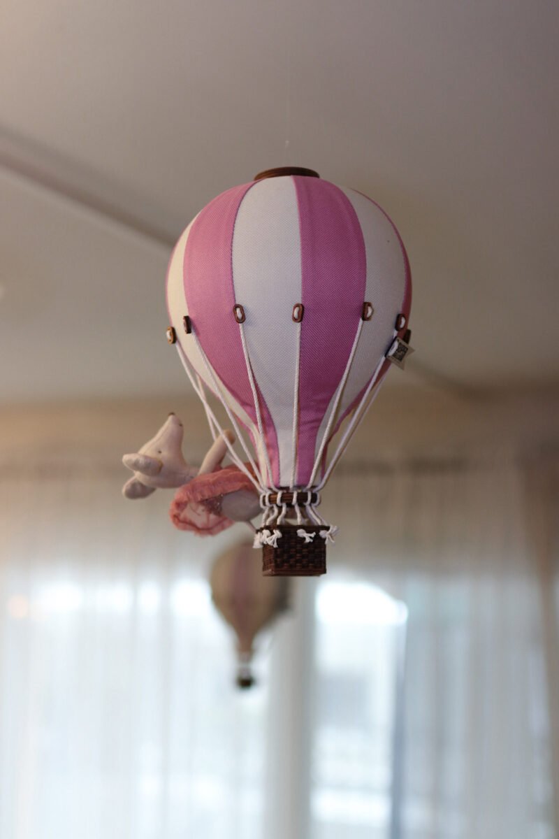 Interjero dekoracija „Oro balionas“ – White, powder pink