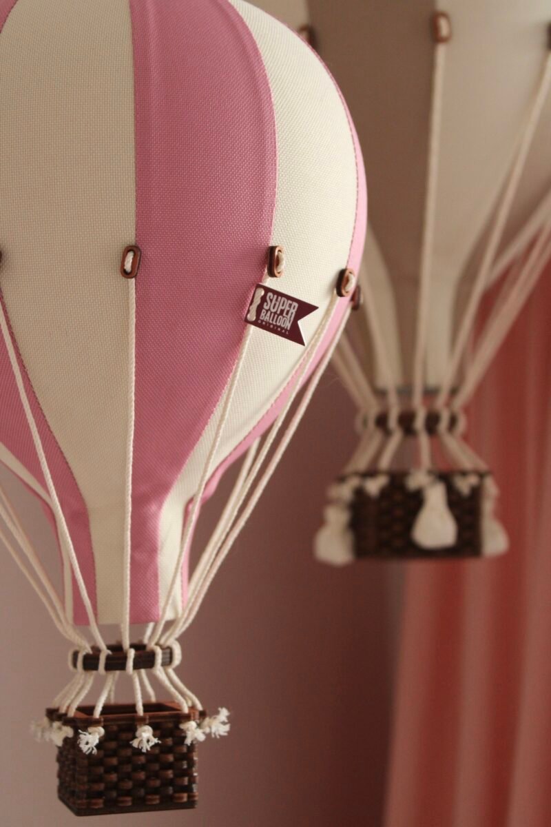 Interjero dekoracija „Oro balionas“ – White, powder pink