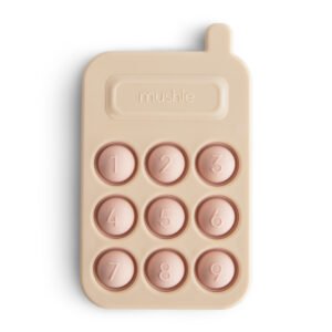 Mushie pop it žaislas - telefonas „Blush“
