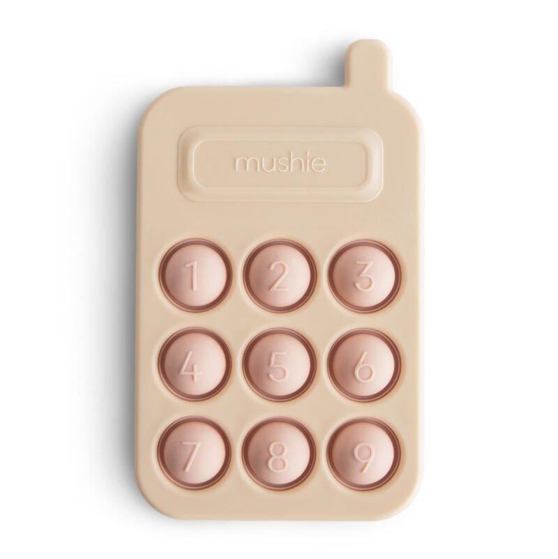 Mushie pop it žaislas - telefonas „Blush“