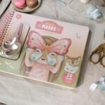 Little Dutch kūrybinis rinkinys su žirklutėmis „Rosa & Friends masks“